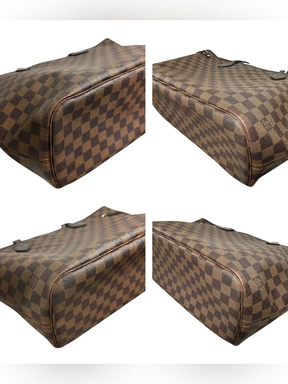 Louis Vuitton Damier Ebene Neverfull MM Tote Bag